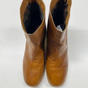 KORKS - Tan Leather Bootie - Women's